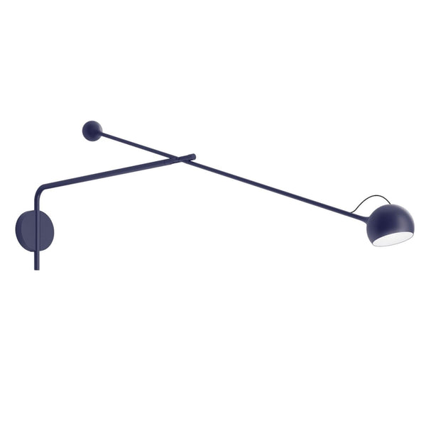 Applique murale LED Ixa L en aluminium, bleu