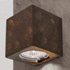 Applique murale Cube en céramique, rouille, hauteur 7,5 cm