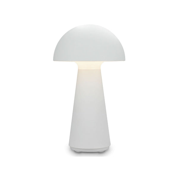 Lampe à poser d'extérieur LED rechargeable Fungo, blanc, Ø 16 cm, IP44