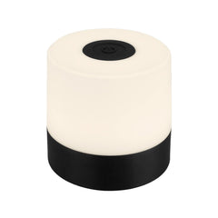 Lampe à poser d'extérieur LED rechargeable Smal, noir et blanc, Ø 7 cm, IP44, 2700 K, 2 W