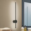 Applique murale LED Ferdinand en aluminium, noir, hauteur 65 cm, IP54
