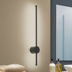 Applique murale LED Ferdinand en aluminium, noir, hauteur 65 cm, IP54