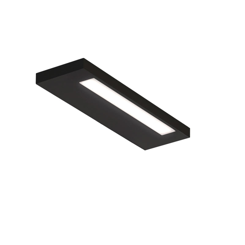 Applique murale LED Slim 34 N en aluminium, noir mat et blanc mat, hauteur 2 cm, IP44