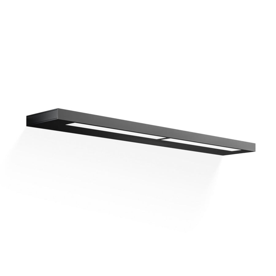 Applique murale LED Slim 60 N en aluminium, noir mat et blanc mat, hauteur 2 cm, IP44