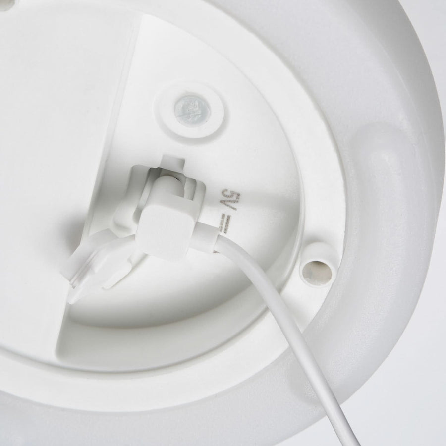 Lampe à poser d'extérieur LED rechargeable Termoli, blanc, Ø 15 cm, IP44