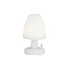 Lampe à poser d'extérieur LED rechargeable Termoli, blanc, Ø 15 cm, IP44