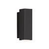 Applique murale LED Carlo en métal, noir, hauteur 13 cm