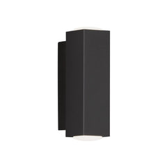 Applique murale LED Carlo en métal, noir, hauteur 13 cm