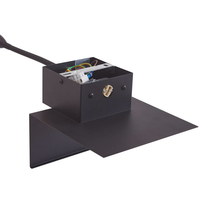 Applique murale en métal, noir, hauteur 45 cm