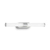 Applique murale Runt IP44, chromé mat, hauteur 4,5 cm, IP44