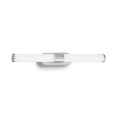 Applique murale Runt IP44, chromé mat, hauteur 4,5 cm, IP44