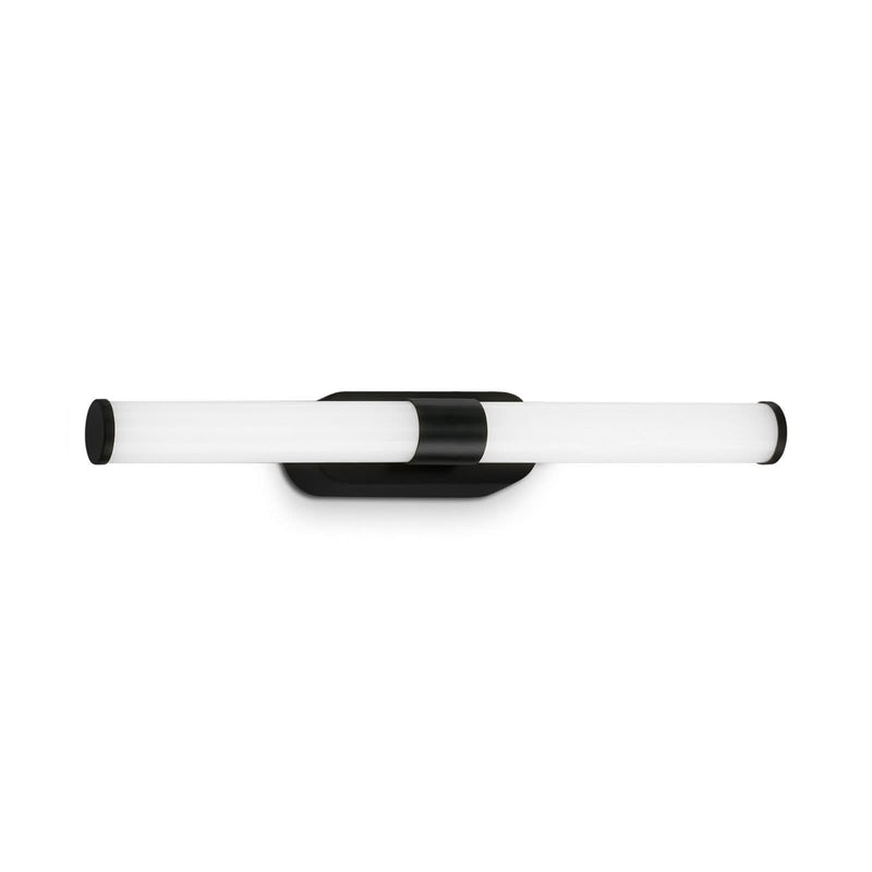 Applique murale Runt IP44, noir et blanc, hauteur 4,5 cm, IP44