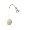 Applique murale 2178012 Double-Switch en métal, nickel mat, 2 lumières, hauteur 39 cm