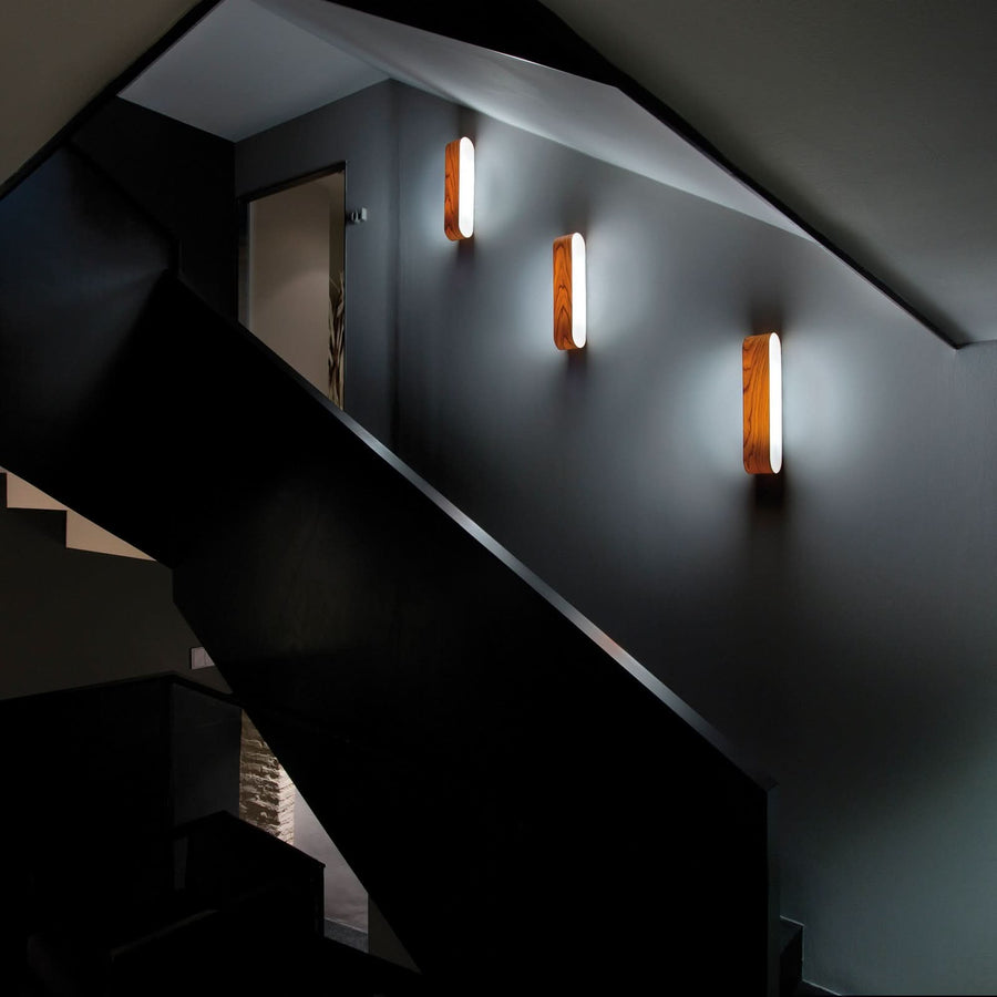 Applique murale LED I-Club Small, cerisier, hauteur 11 cm