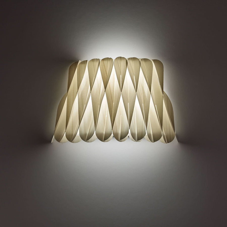Applique murale Lola, ivoire, 2 lumières, hauteur 17 cm