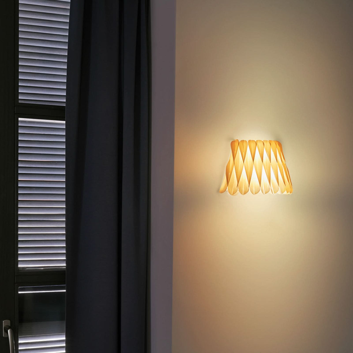 Applique murale Lola, ivoire, 2 lumières, hauteur 17 cm