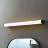 Applique murale LED en aluminium, noir et blanc, hauteur 6,4 cm, IP44