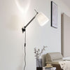 Applique murale Caelia en tissu, noir et crème, hauteur 66 cm