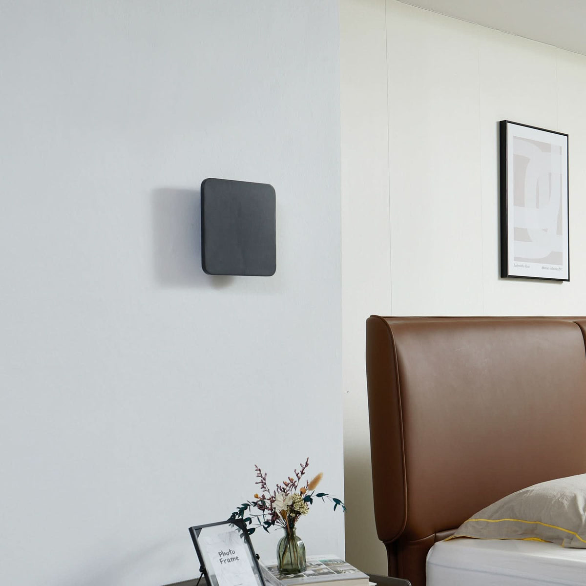 Applique murale LED Elrik en métal, noir, hauteur 22 cm