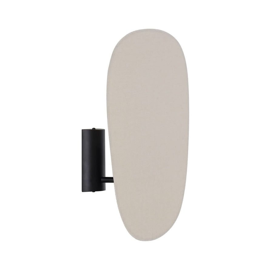 Applique murale Screen 70's en tissu, bouleau et crème, hauteur 40 cm
