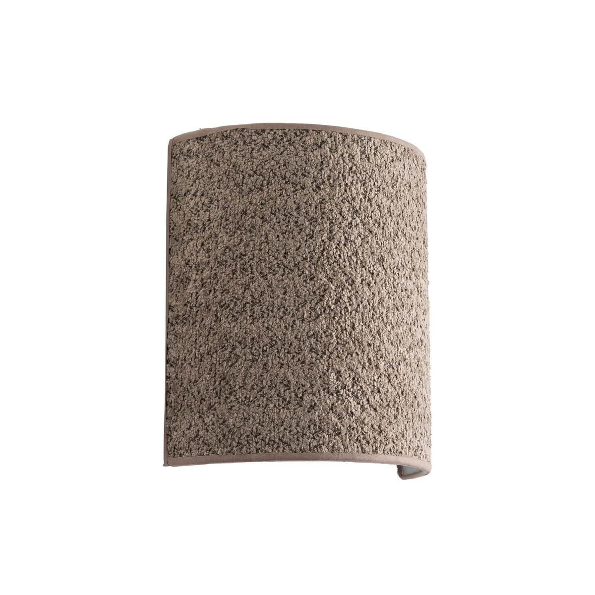 Applique murale Boucle en tissu, marron clair, hauteur 24 cm