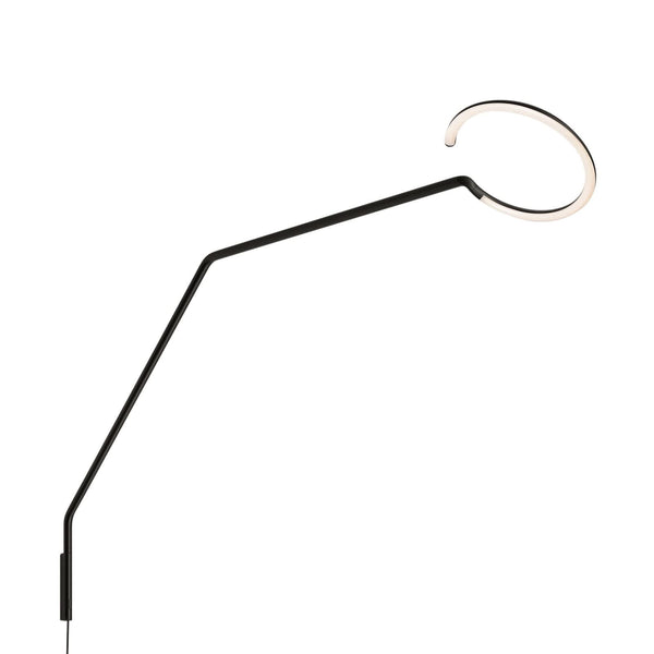 Applique murale LED Vine Light en aluminium, noir, hauteur 91,4 cm