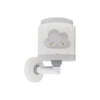 Applique murale Baby Dreams, gris et blanc, hauteur 24 cm