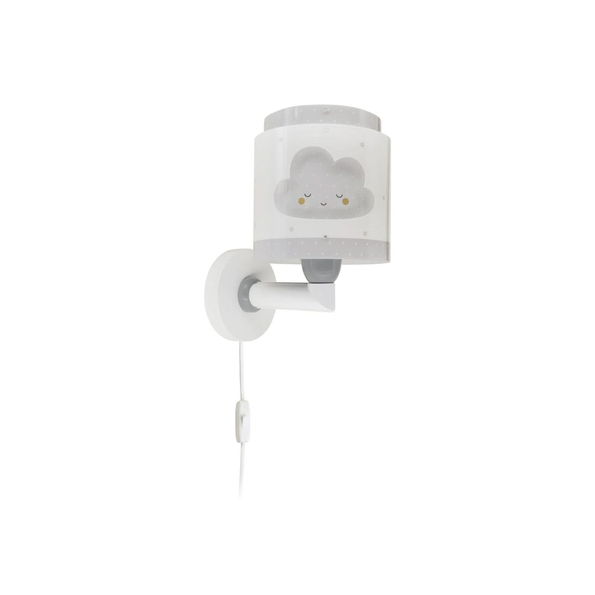 Applique murale Baby Dreams, gris et blanc, hauteur 24 cm