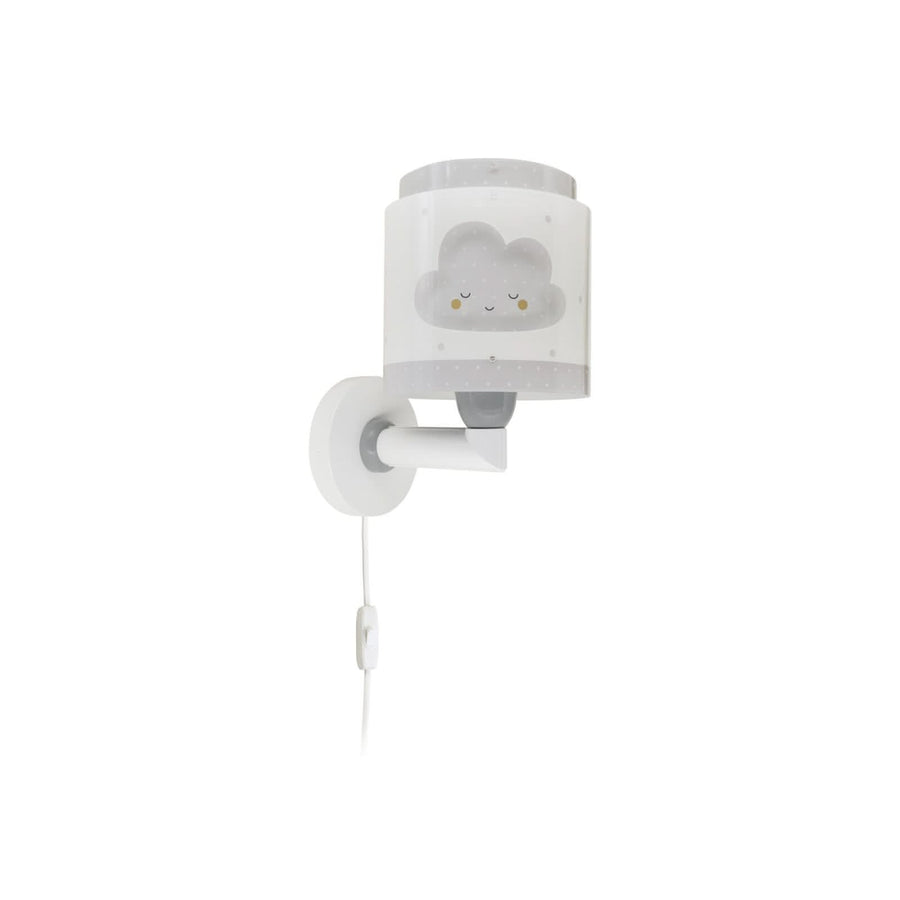 Applique murale Baby Dreams, gris et blanc, hauteur 24 cm