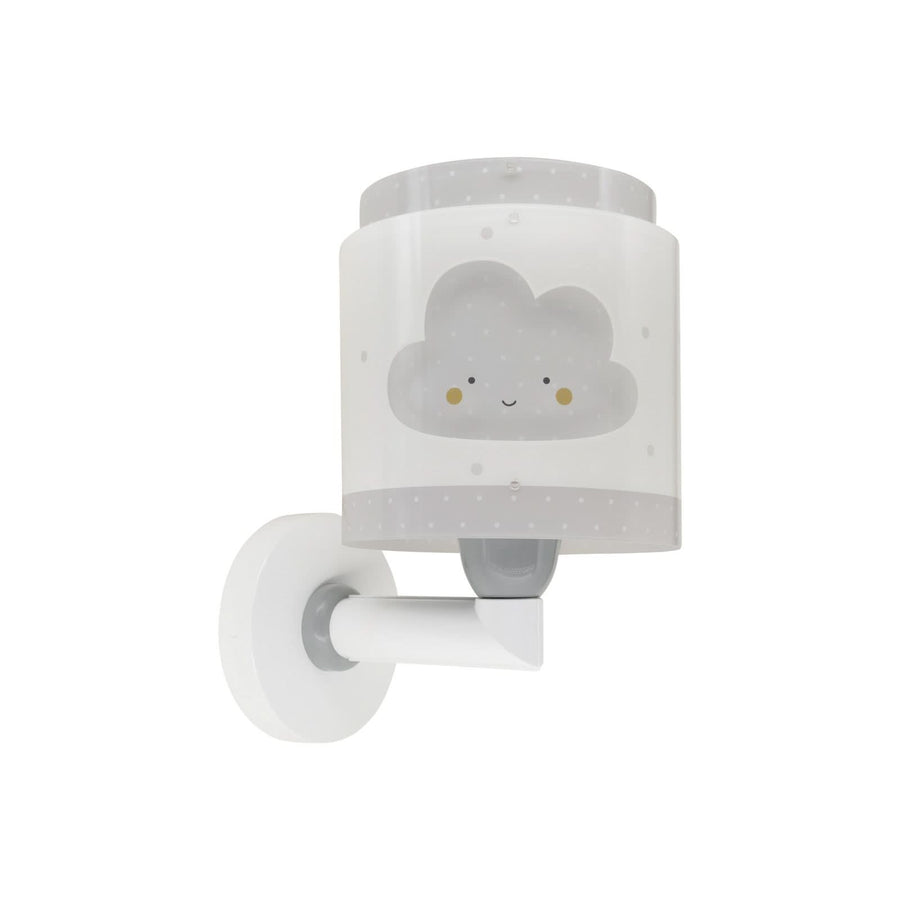 Applique murale Baby Dreams, gris et blanc, hauteur 24 cm