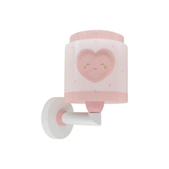 Applique murale Baby Dreams, rosé et blanc, hauteur 24 cm
