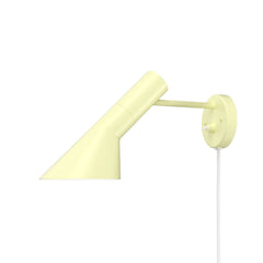 Applique murale AJ en acier, jaune, hauteur 18 cm