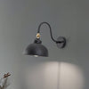 Applique murale Saglam 3742 en métal, noir, Ø 21 cm