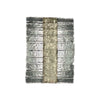 Applique murale LED Vegas en verre, feuille d'or et transparent structuré, hauteur 38 cm