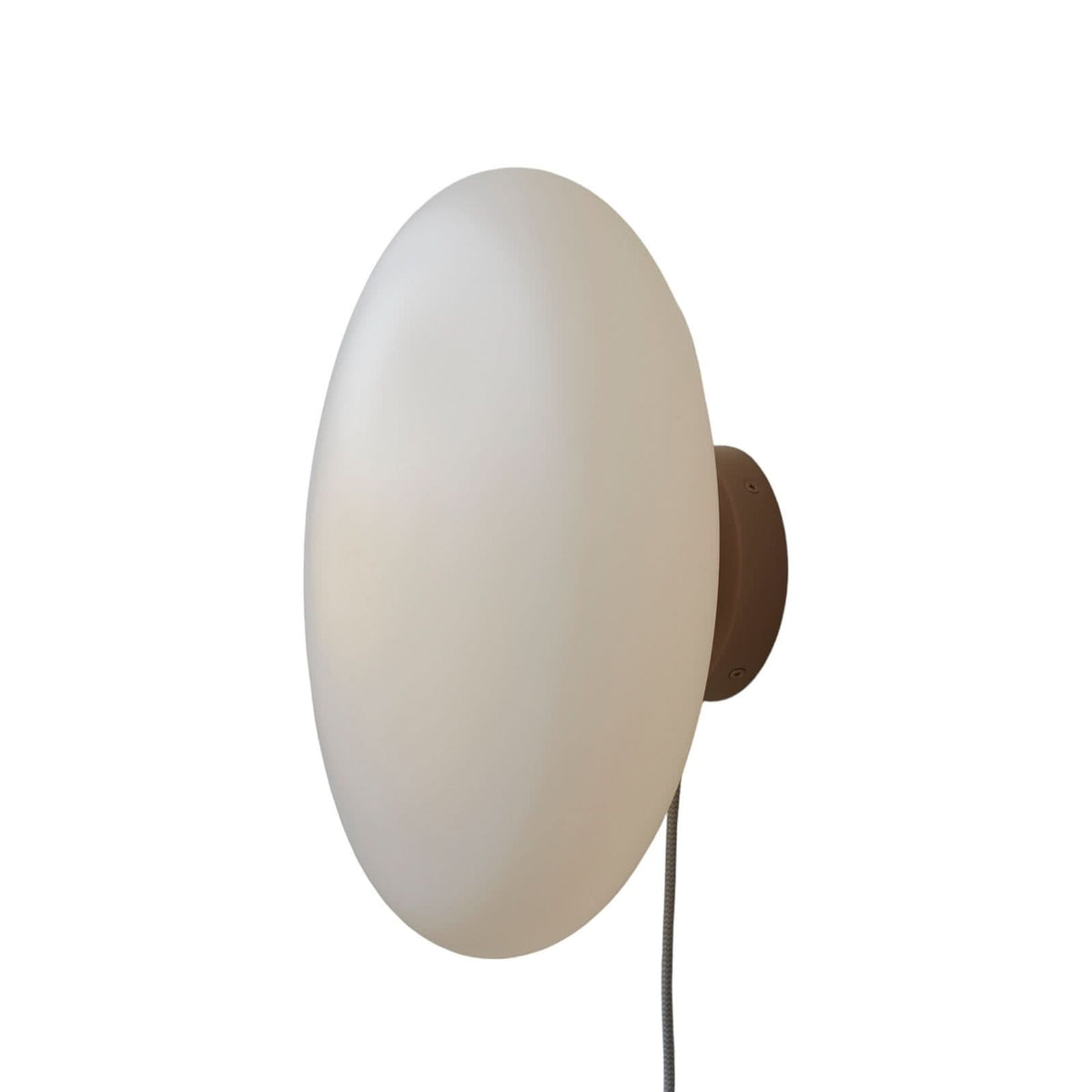 Applique murale Sapporo en verre, blanc, Ø 28 cm