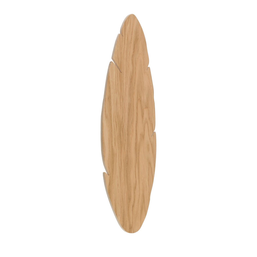Applique murale Lehti en bois, 2 lumières, hauteur 51 cm