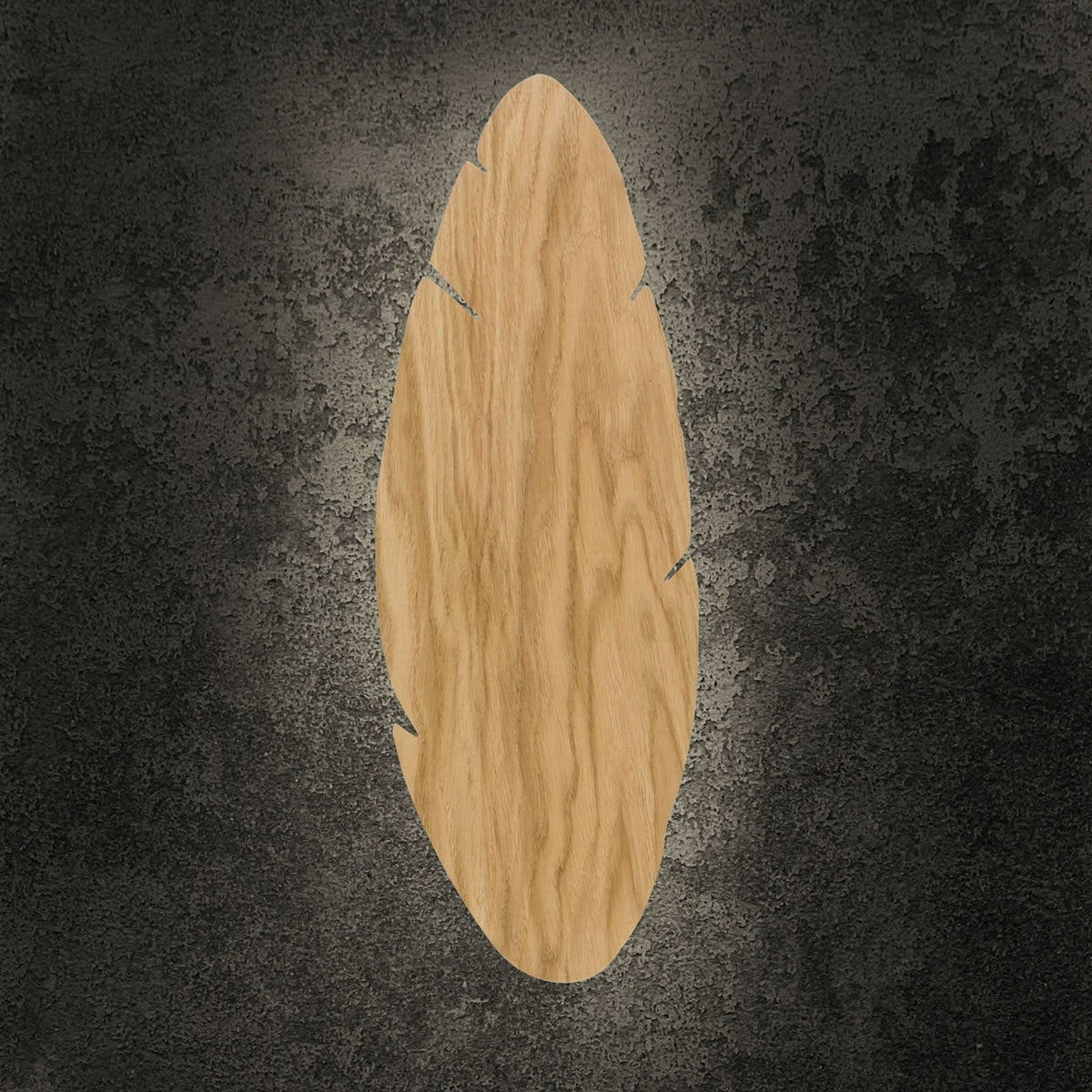Applique murale Lehti en bois, 2 lumières, hauteur 51 cm