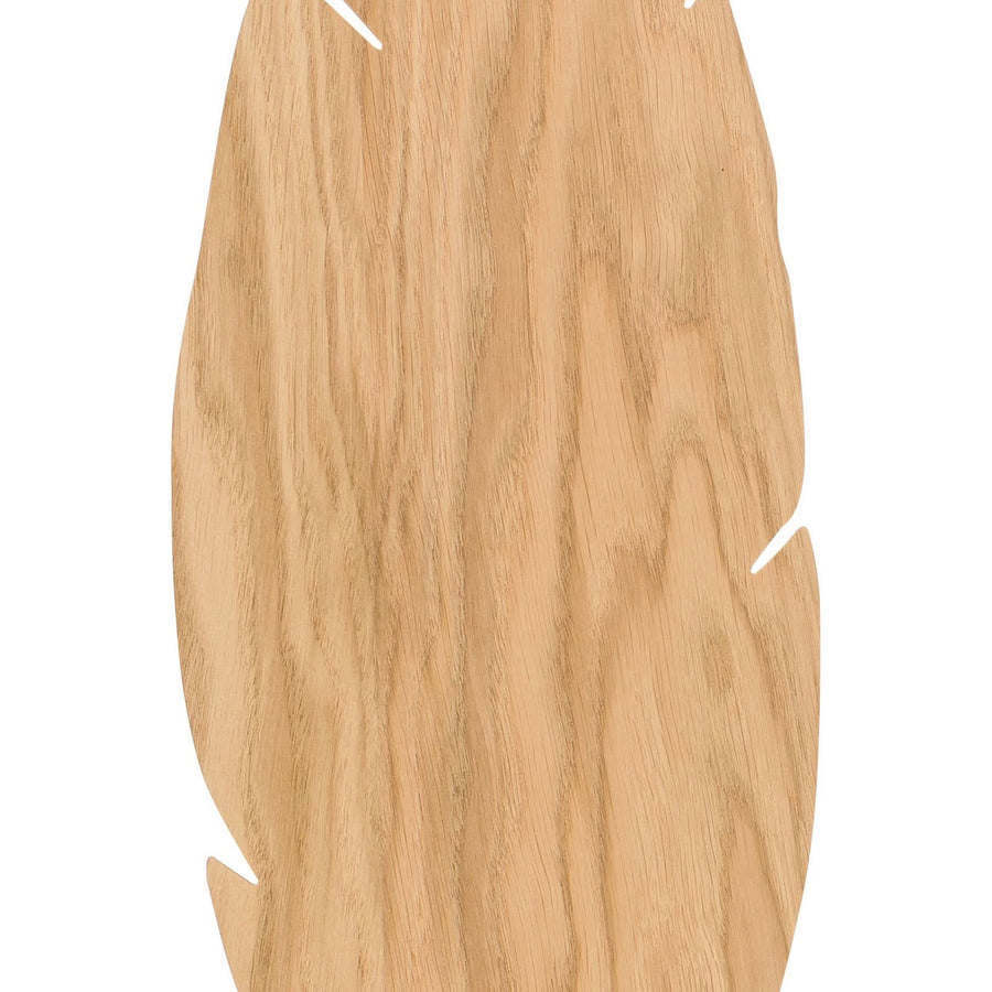 Applique murale Lehti en bois, 2 lumières, hauteur 51 cm