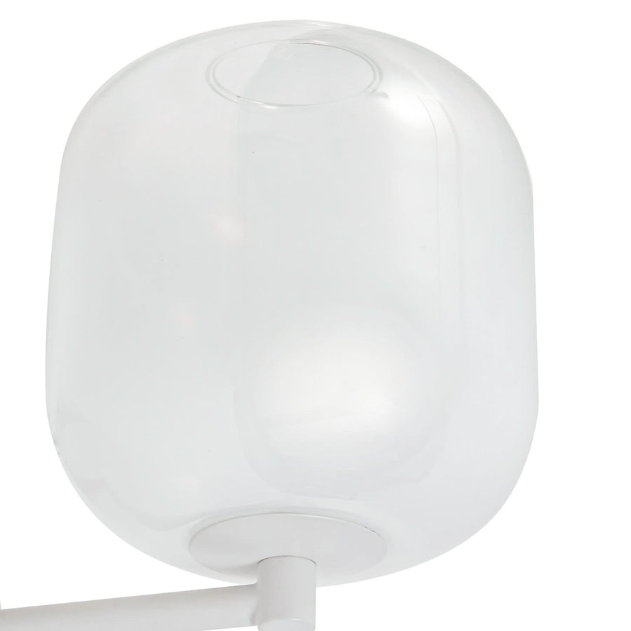 Applique murale LED Avelina en verre, blanc, Ø 14 cm