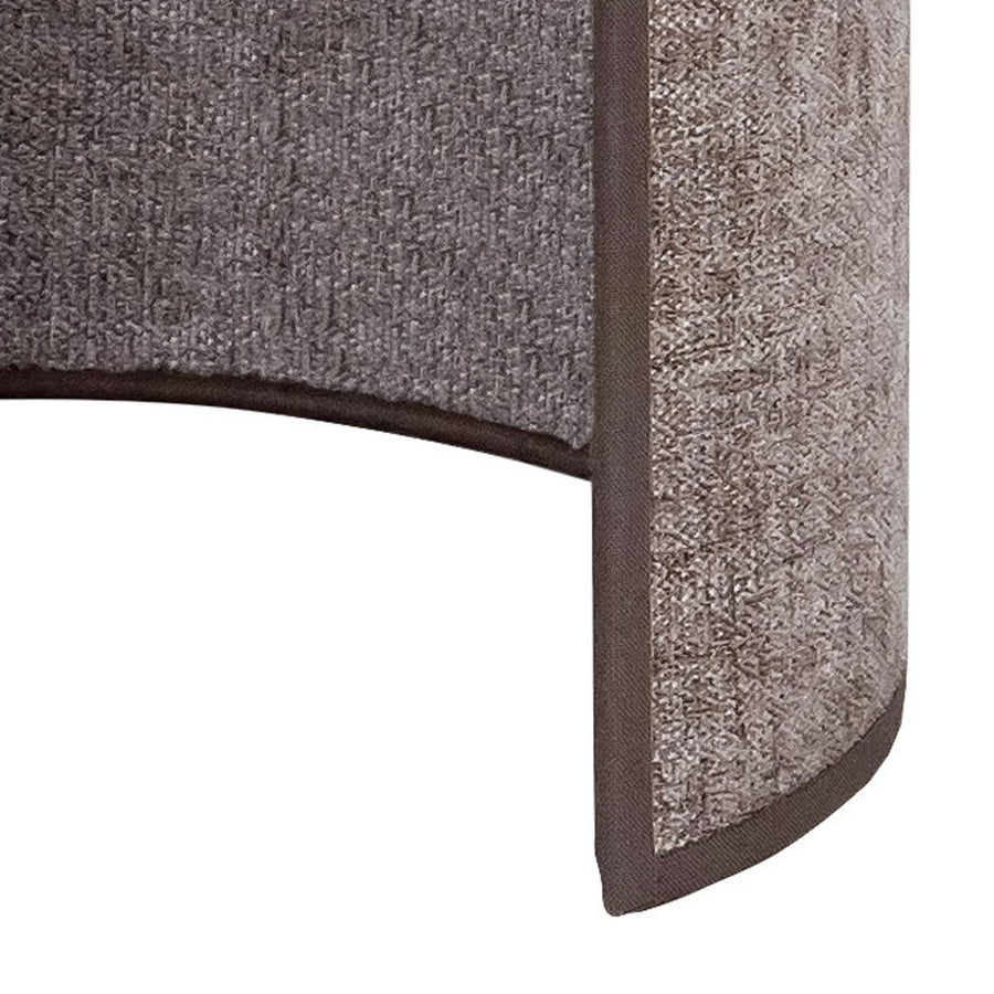 Applique murale Celine en tissu, marron, hauteur 24 cm