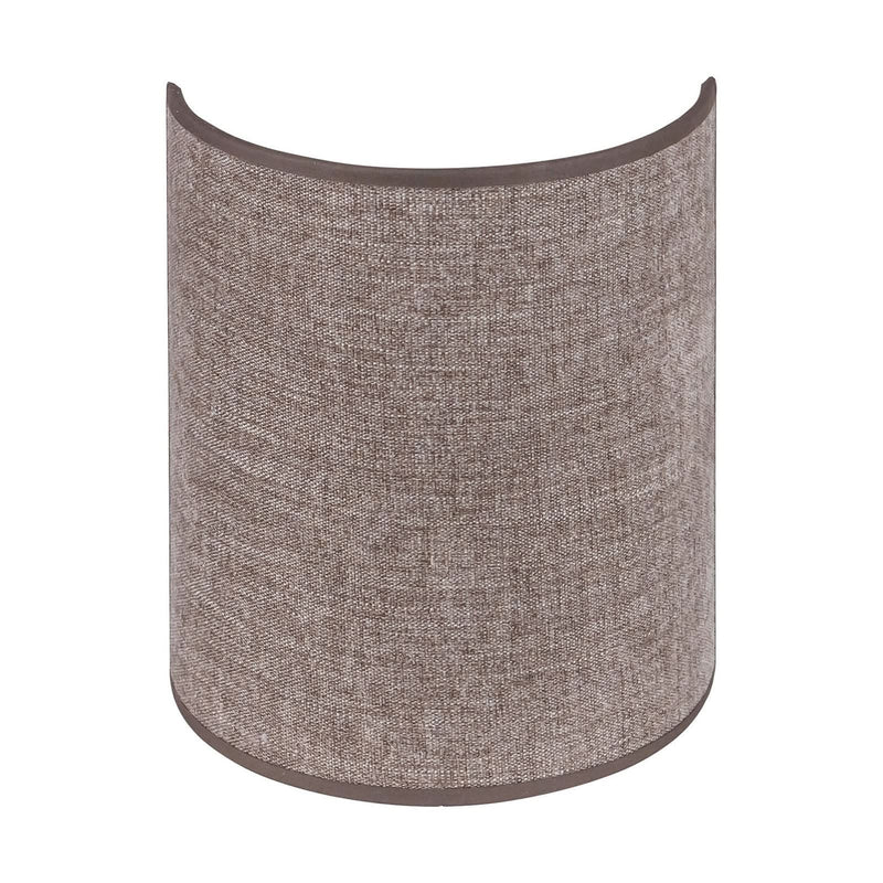 Applique murale Celine en tissu, marron, hauteur 24 cm