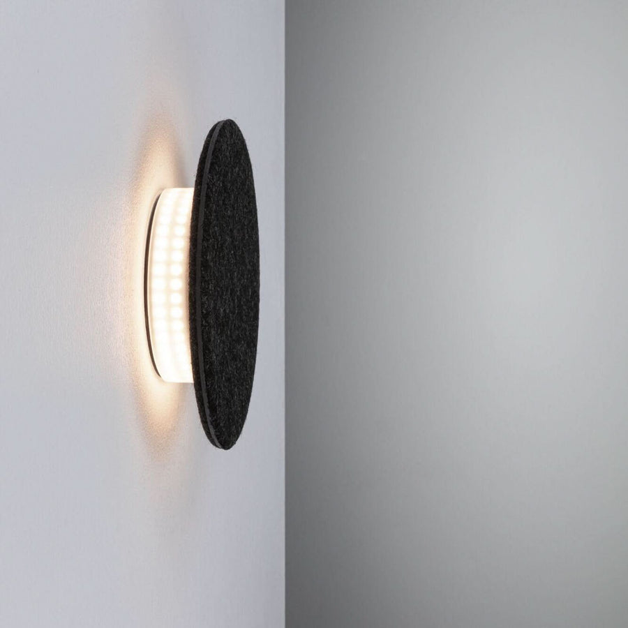 Applique murale LED Tulga, anthracite, Ø 20 cm