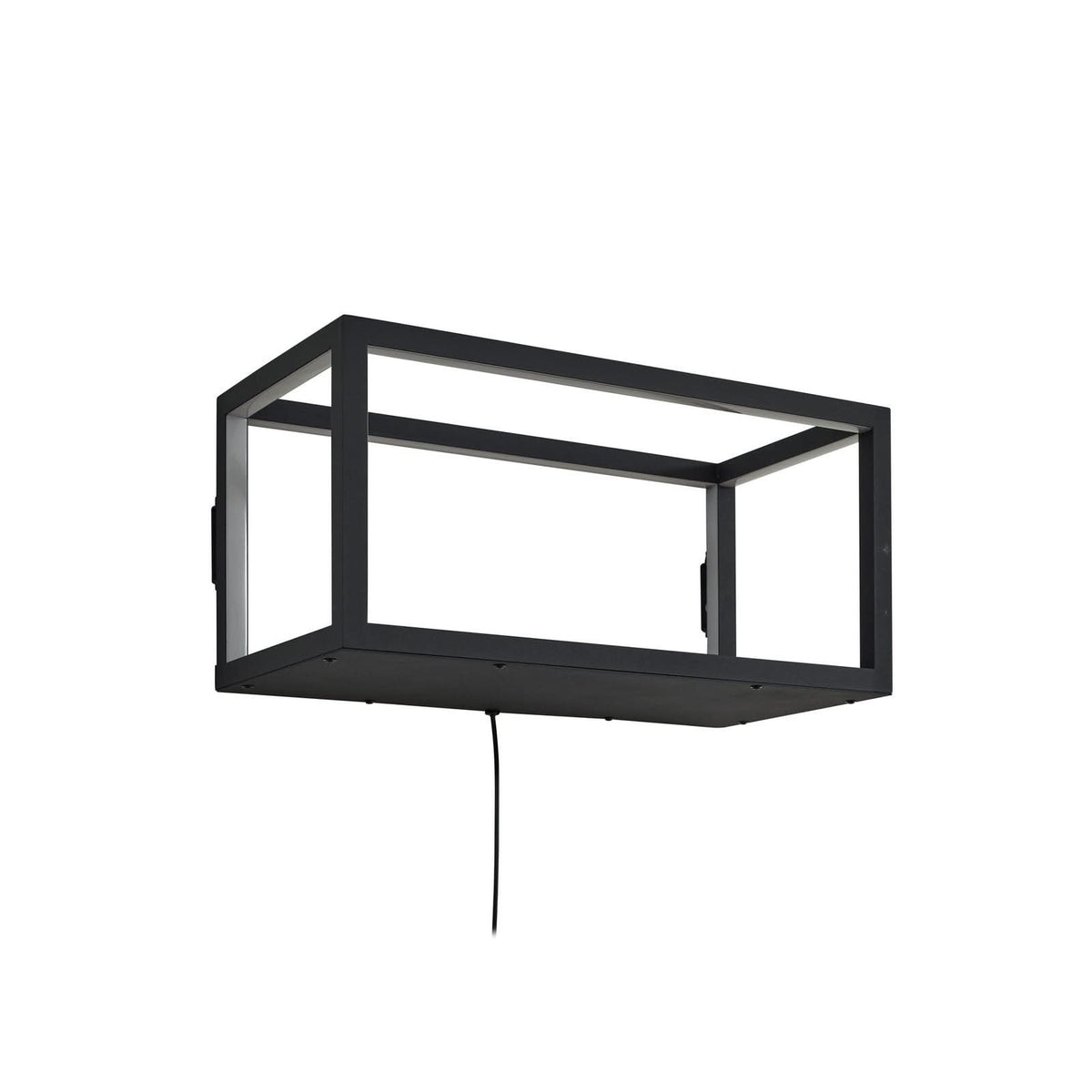 Applique murale LED Birta en métal, noir, hauteur 25 cm