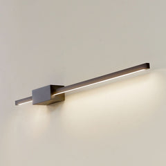 Applique murale LED en aluminium, noir, hauteur 6 cm