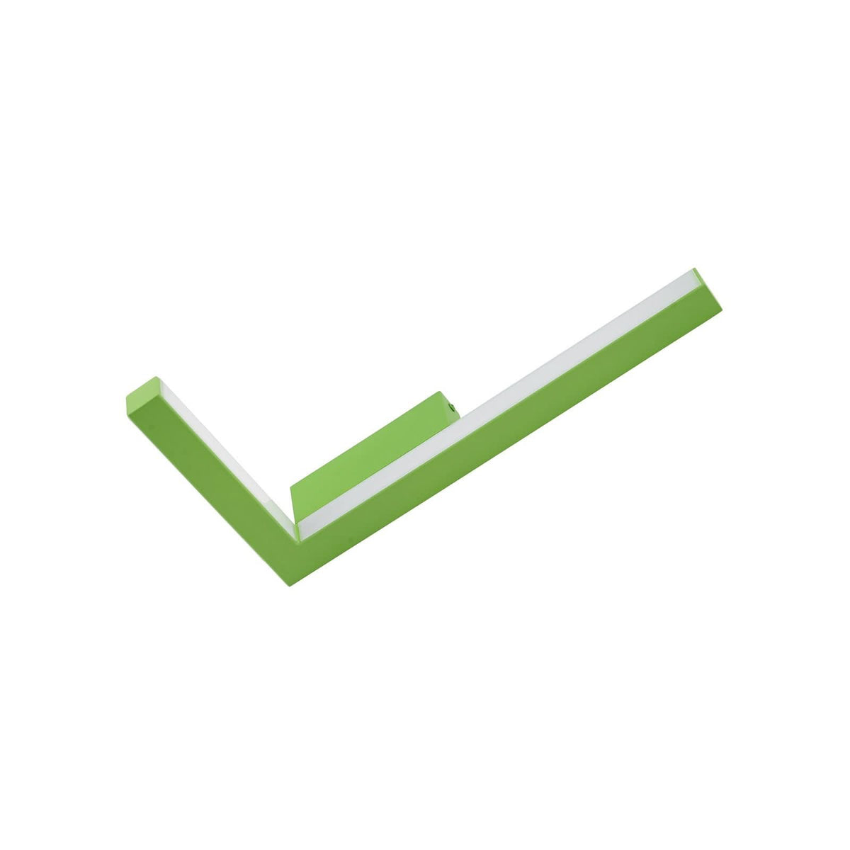 Applique murale LED Check en métal, vert, hauteur 20,5 cm