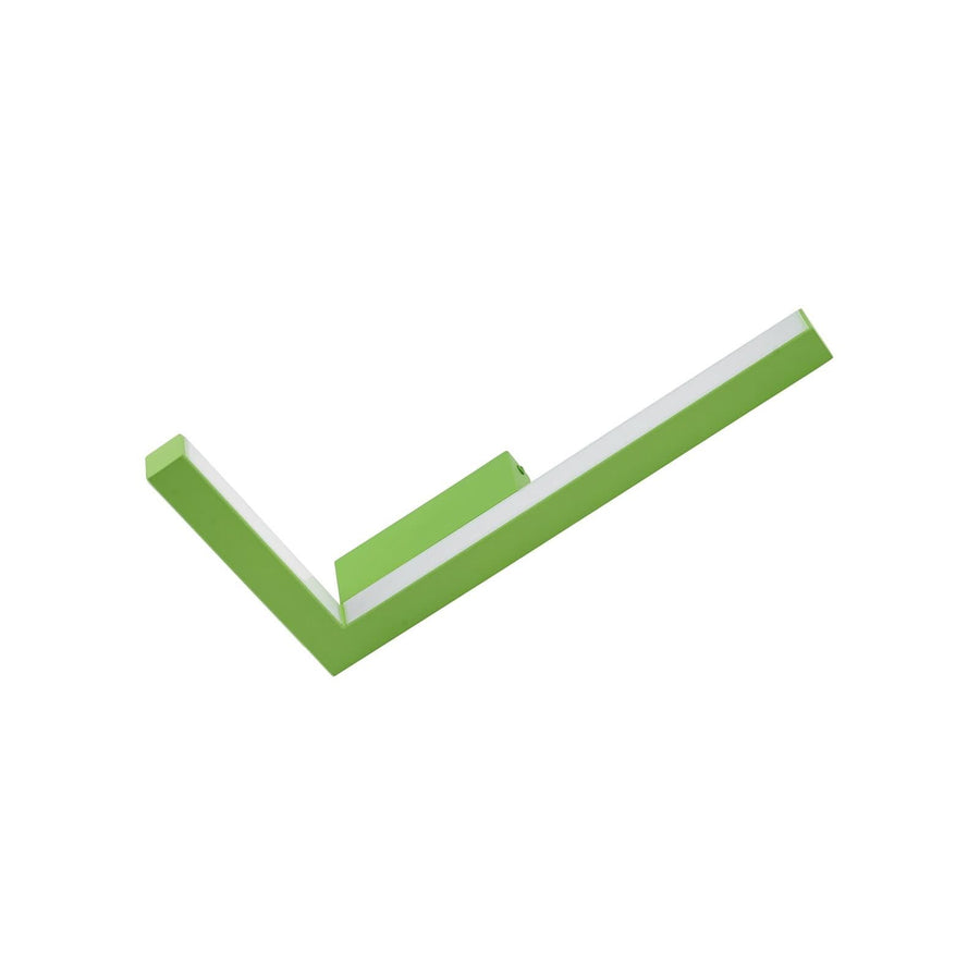 Applique murale LED Check en métal, vert, hauteur 20,5 cm