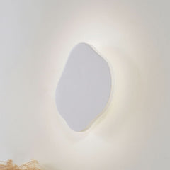 Applique murale LED Nielson en plâtre, blanc, hauteur 30 cm