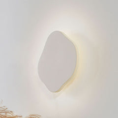 Applique murale LED Nielson en plâtre, beige, hauteur 30 cm