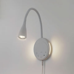 Applique murale LED Zayna en aluminium, blanc, hauteur 21,5 cm