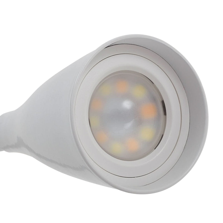 Applique murale LED Zayna en aluminium, blanc, hauteur 21,5 cm